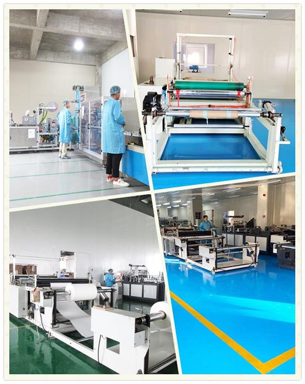 Dental bib factory manufacturing scene