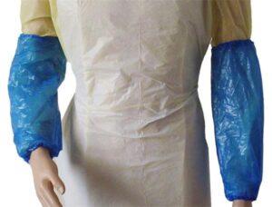 Application of disposable sleeve cover