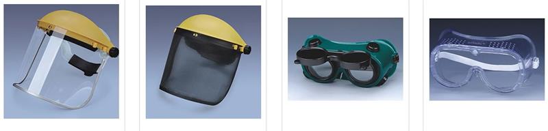 Face Shield and safety glasses