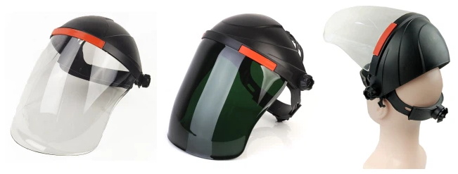 Face Shield and safety helmets