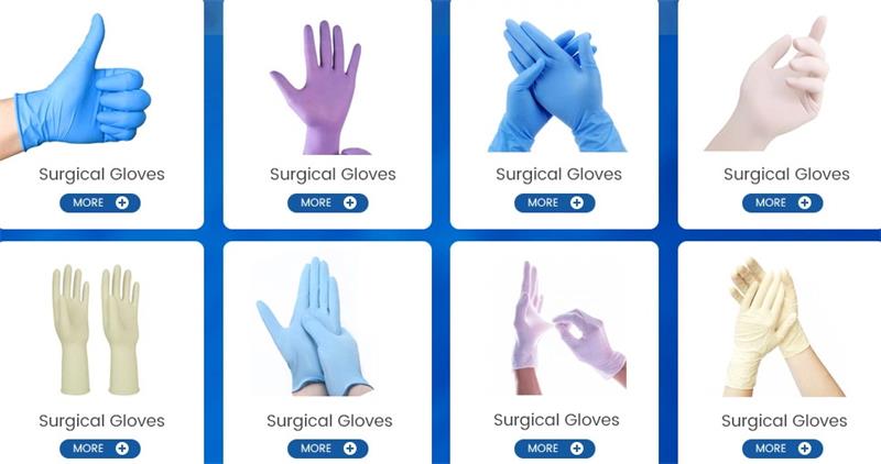 Disposable surgical gloves, disposable nitrile gloves, disposable latex gloves