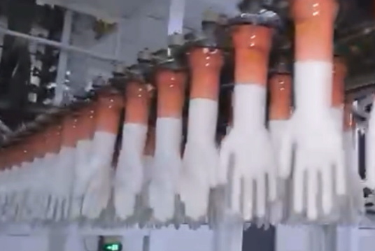 Latex gloves production process