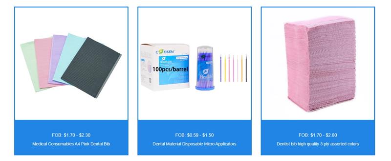 Dental Products, dental bibs