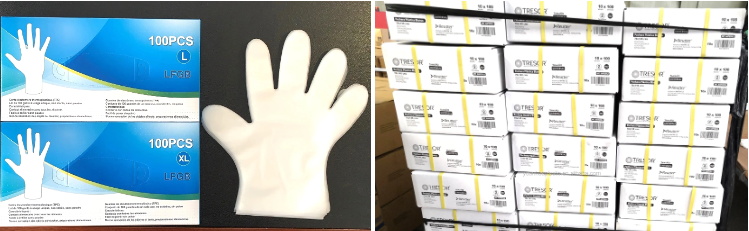 Disposable PE gloves