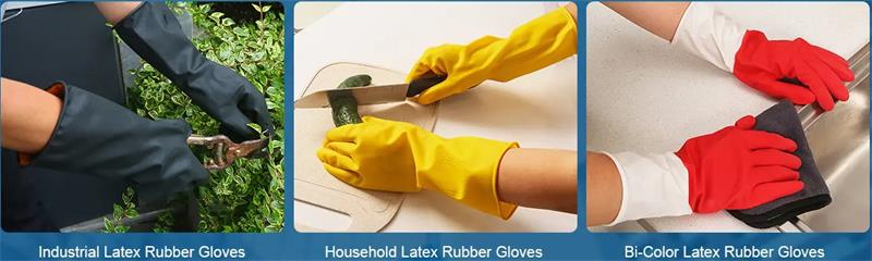 Rubber gloves