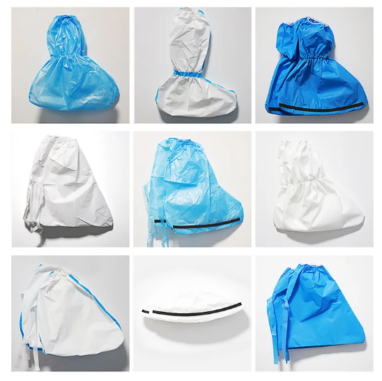 Disposable shoe covers of various styles