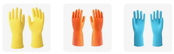 Rubber gloves