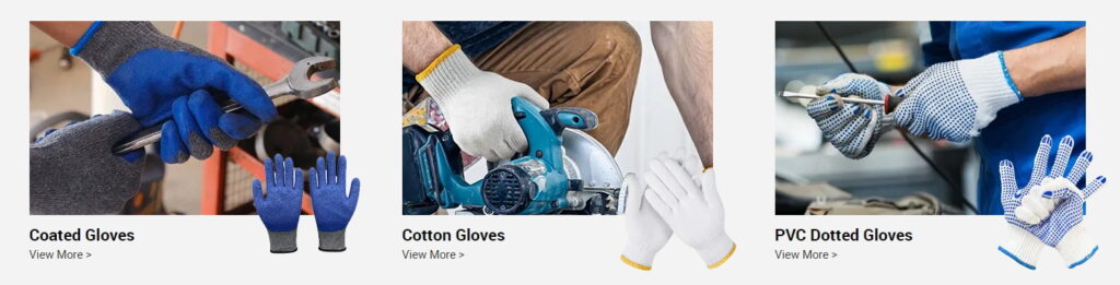 Application of cotton gloves