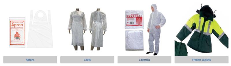 PPE products, disposable protective clothing, disposable aprons, disposable isolation gowns