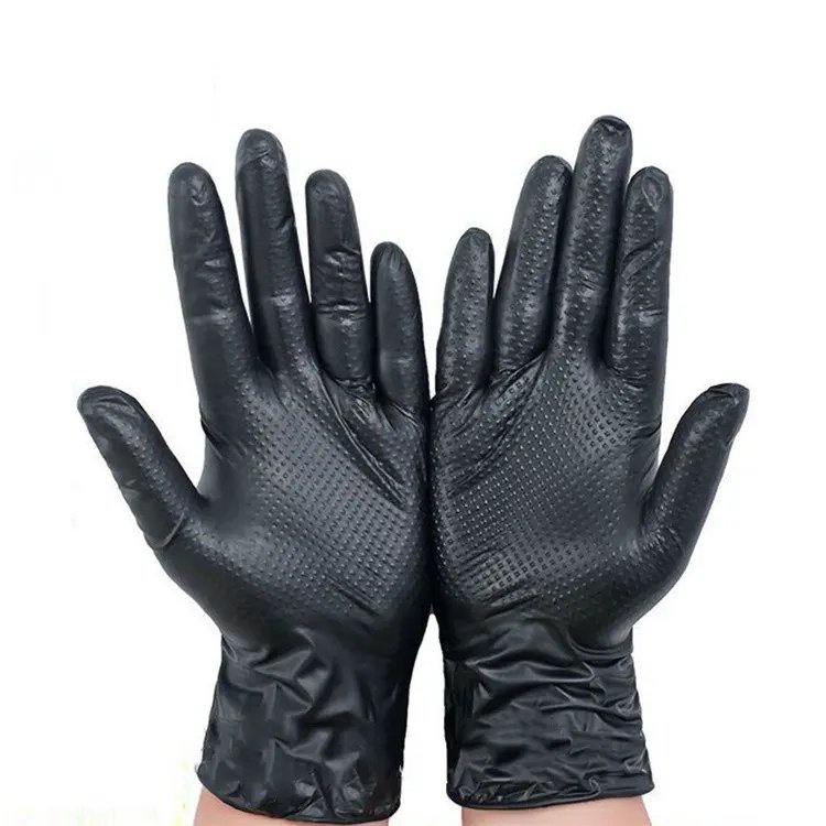 Hand Protection Diamond Diamond Textured Nitrile Gloves Supplier & Manufacturer