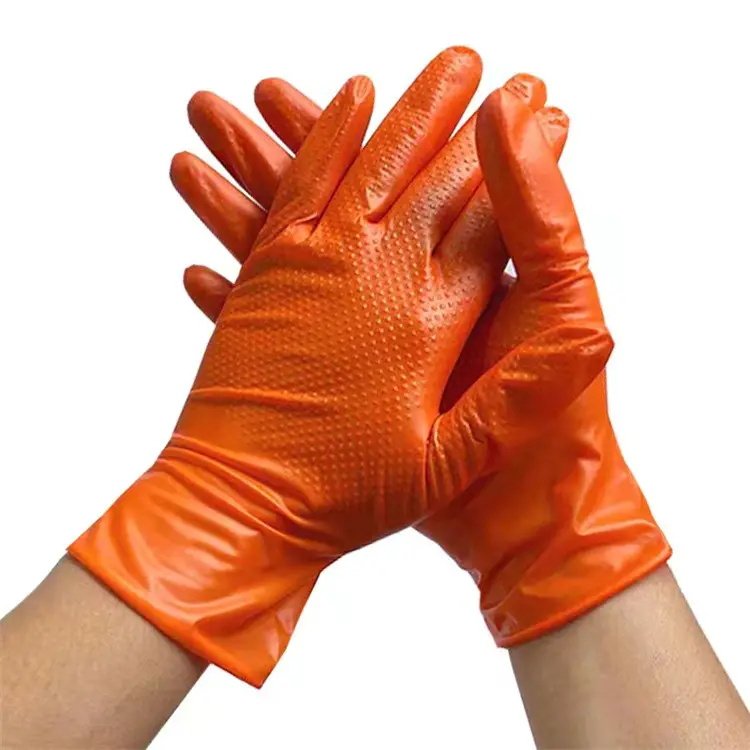 Hand Protection Diamond Diamond Textured Nitrile Gloves Supplier & Manufacturer