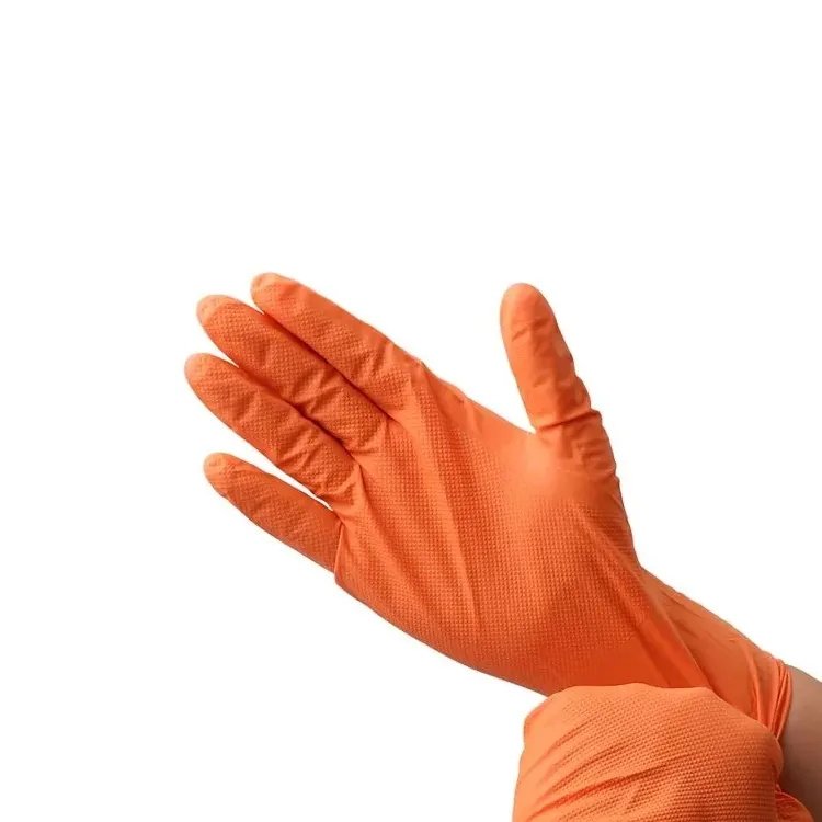 Hand Protection Diamond Diamond Textured Nitrile Gloves Supplier & Manufacturer