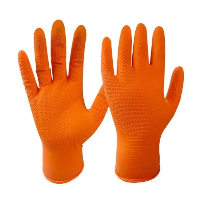 Hand Protection Diamond Diamond Textured Nitrile Gloves Supplier & Manufacturer