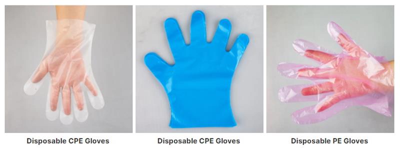 disposable pe gloves